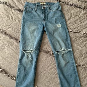 Madewell 9” hi rise skinny jeans